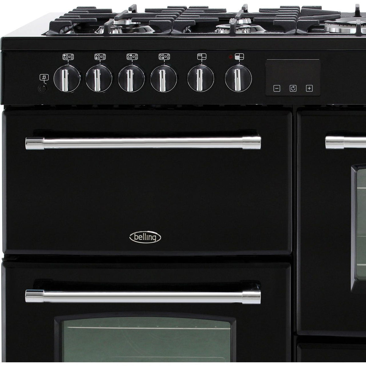 Belling Farmhouse110DF 110cm Dual Fuel Range Cooker - Black - A-A Rated