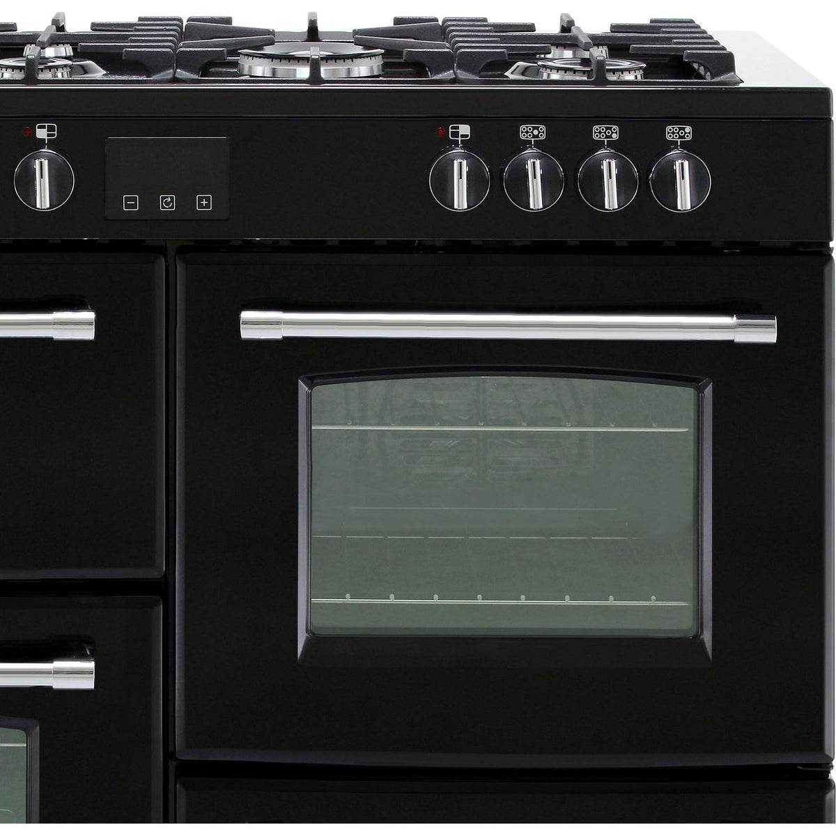 Belling Farmhouse110DF 110cm Dual Fuel Range Cooker - Black - A-A Rated