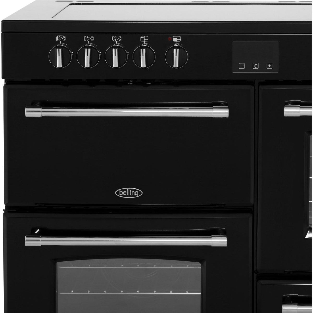 Belling Farmhouse110E 110cm Electric Range Cooker with Ceramic Hob - Black - A-A Rated