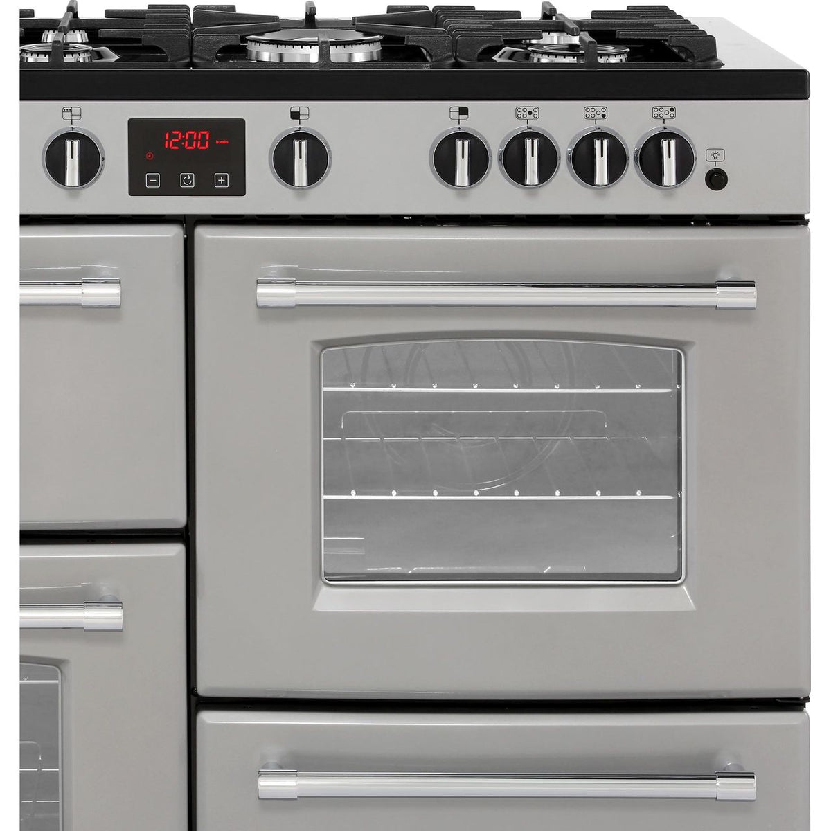 Belling FarmhouseX110G 110cm Gas Range Cooker - Silver - A-A Rated