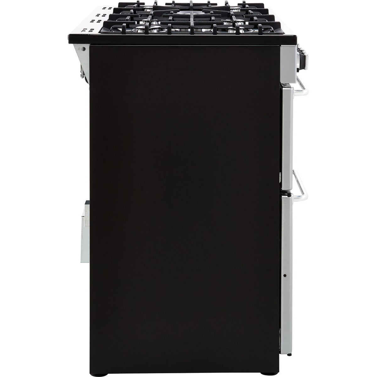 Belling SANDRINGHAM100DFT 100cm Dual Fuel Range Cooker - Silver - A-A Rated