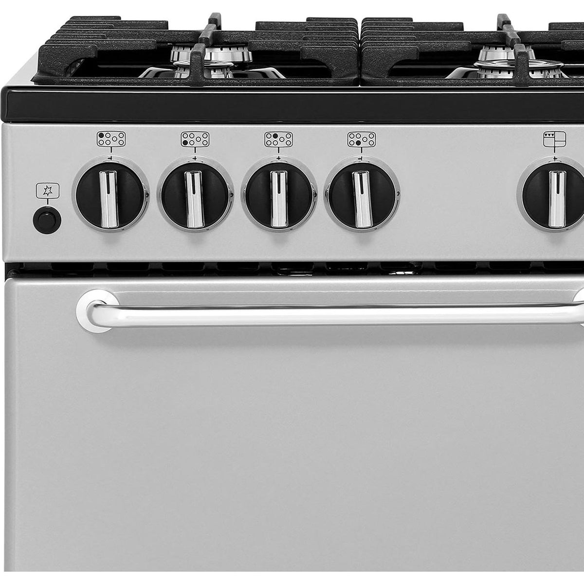 Belling SandringhamX100GLPG 100cm LPG Range Cooker - Silver - A-A Rated