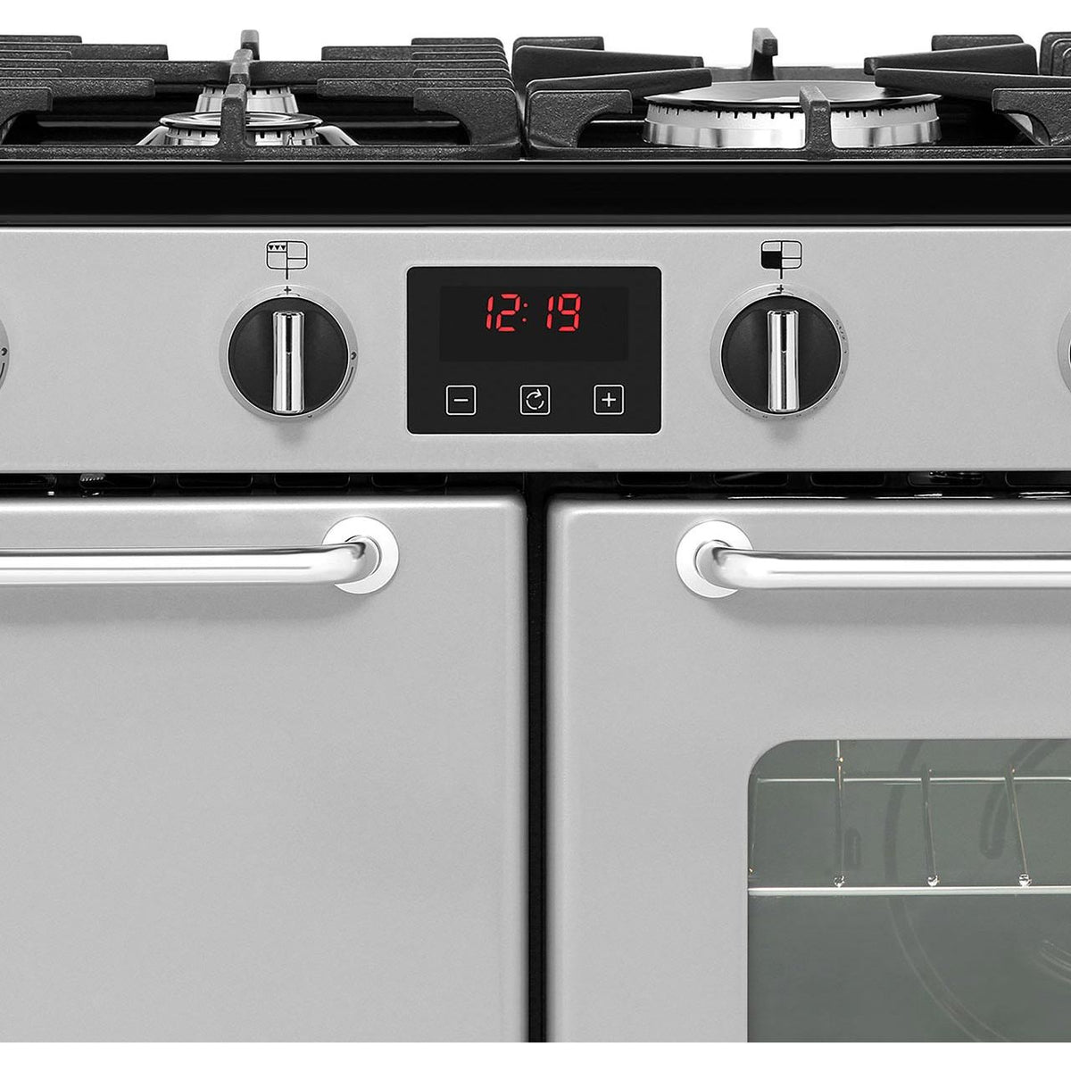 Belling SandringhamX100GLPG 100cm LPG Range Cooker - Silver - A-A Rated