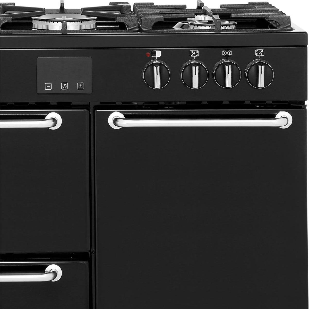 Belling SANDRINGHAM90DFT 90cm Dual Fuel Range Cooker - Black - A-A Rated