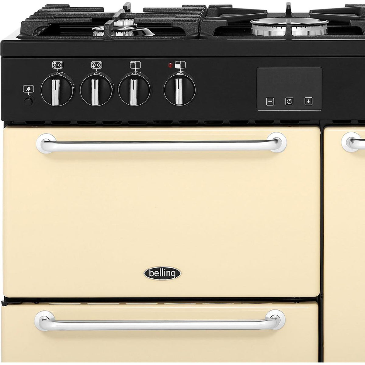 Belling SANDRINGHAM90DFT 90cm Dual Fuel Range Cooker - Cream - A-A Rated