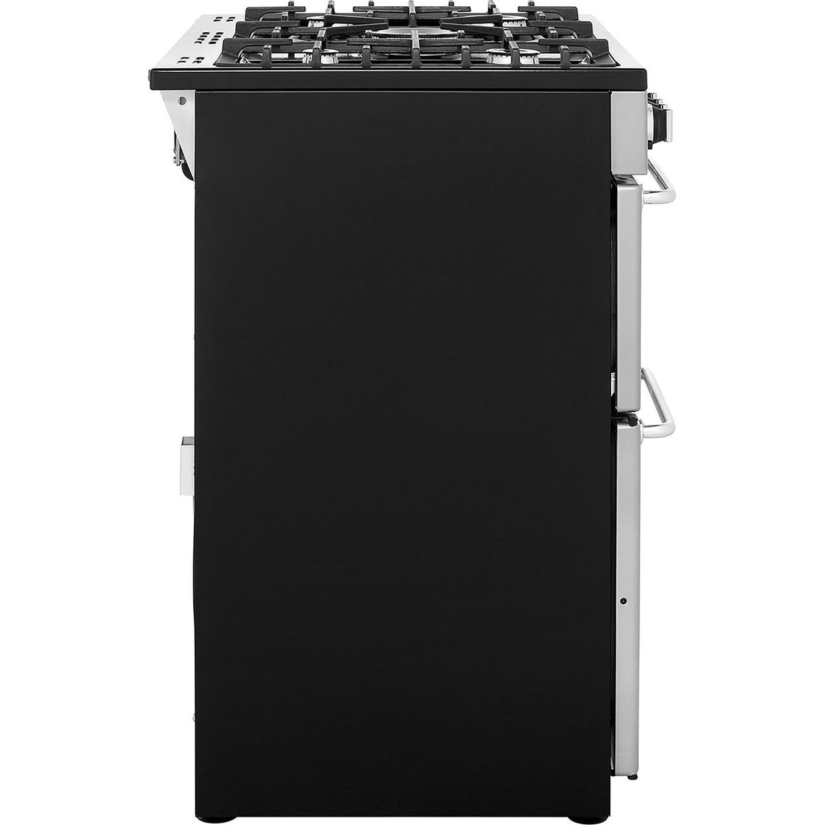 Belling SANDRINGHAM90DFT 90cm Dual Fuel Range Cooker - Silver - A-A Rated