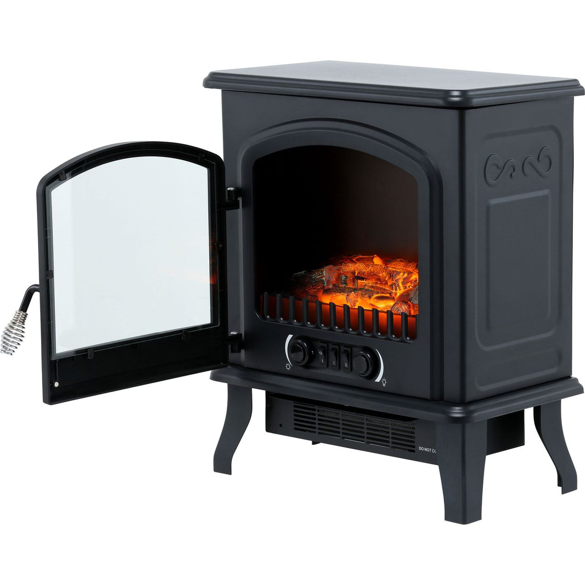 BeModern Colman 19356 Log Effect Electric Stove - Black