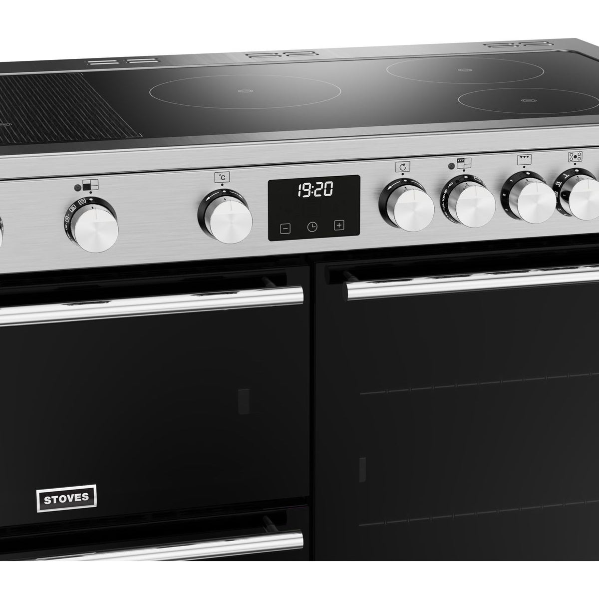 Stoves Precision Deluxe ST DX PREC D1100Ei RTY SS Electric Range Cooker with Induction Hob - Stainless Steel - A Rated