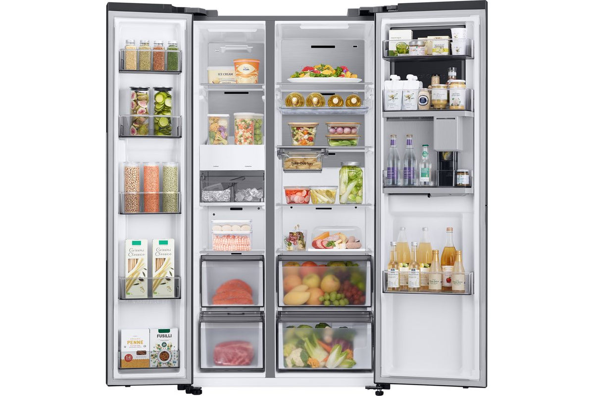 Samsung Series 9 Beverage Center™ RH69CG895DB1EU Wifi Connected Total No Frost American Fridge Freezer - Black