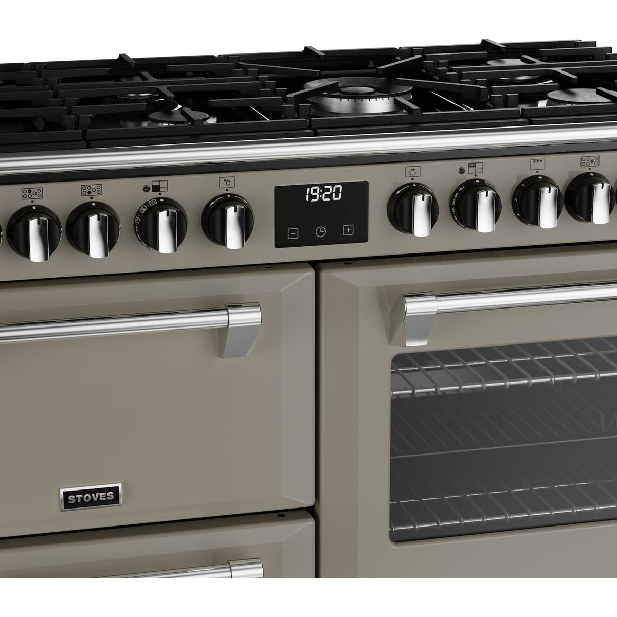 Stoves Richmond Deluxe ST DX RICH D1000DF PMU Dual Fuel Range Cooker - Porcini Mushroom - A Rated