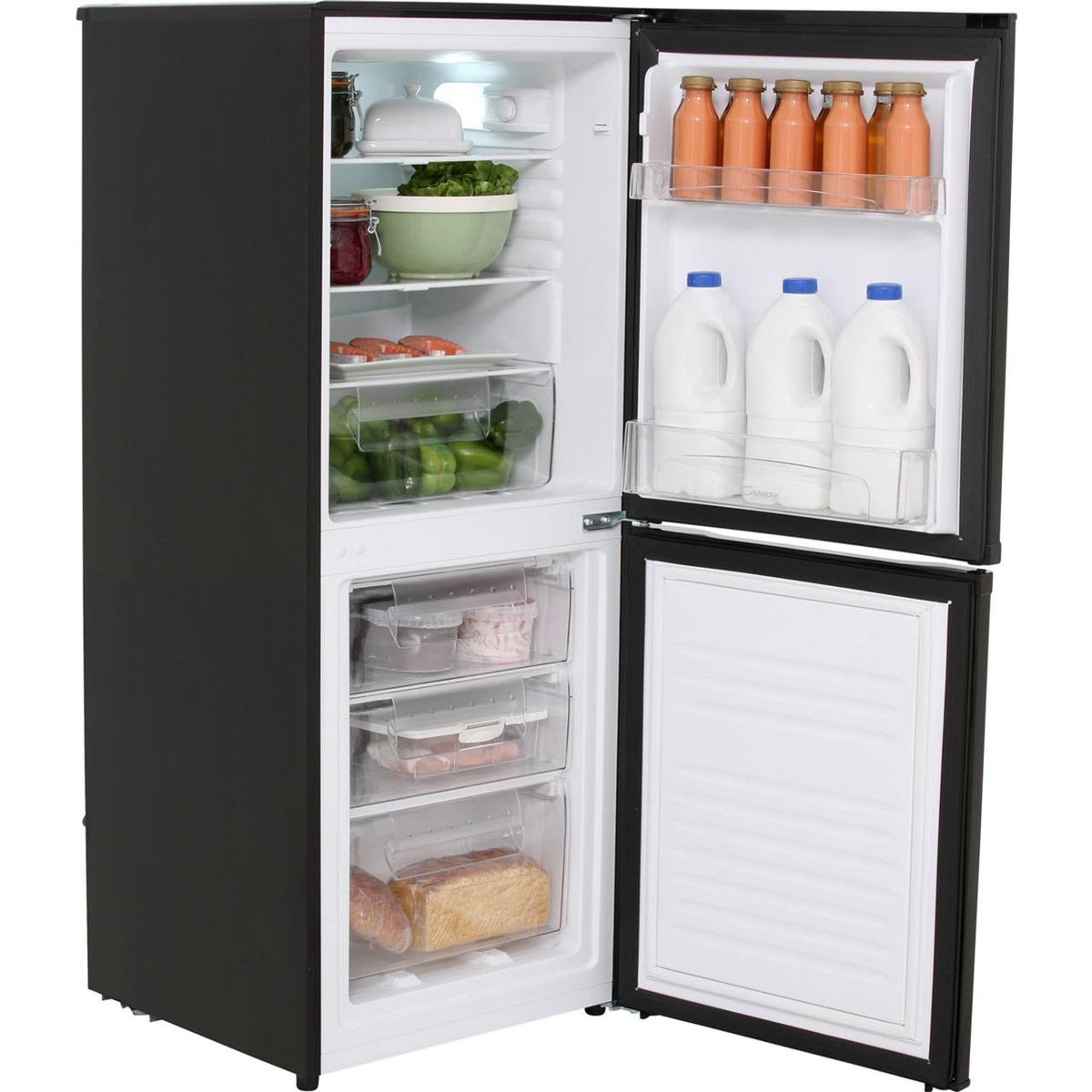 Candy CSC1365BEN 50-50 Fridge Freezer - Black - F Rated