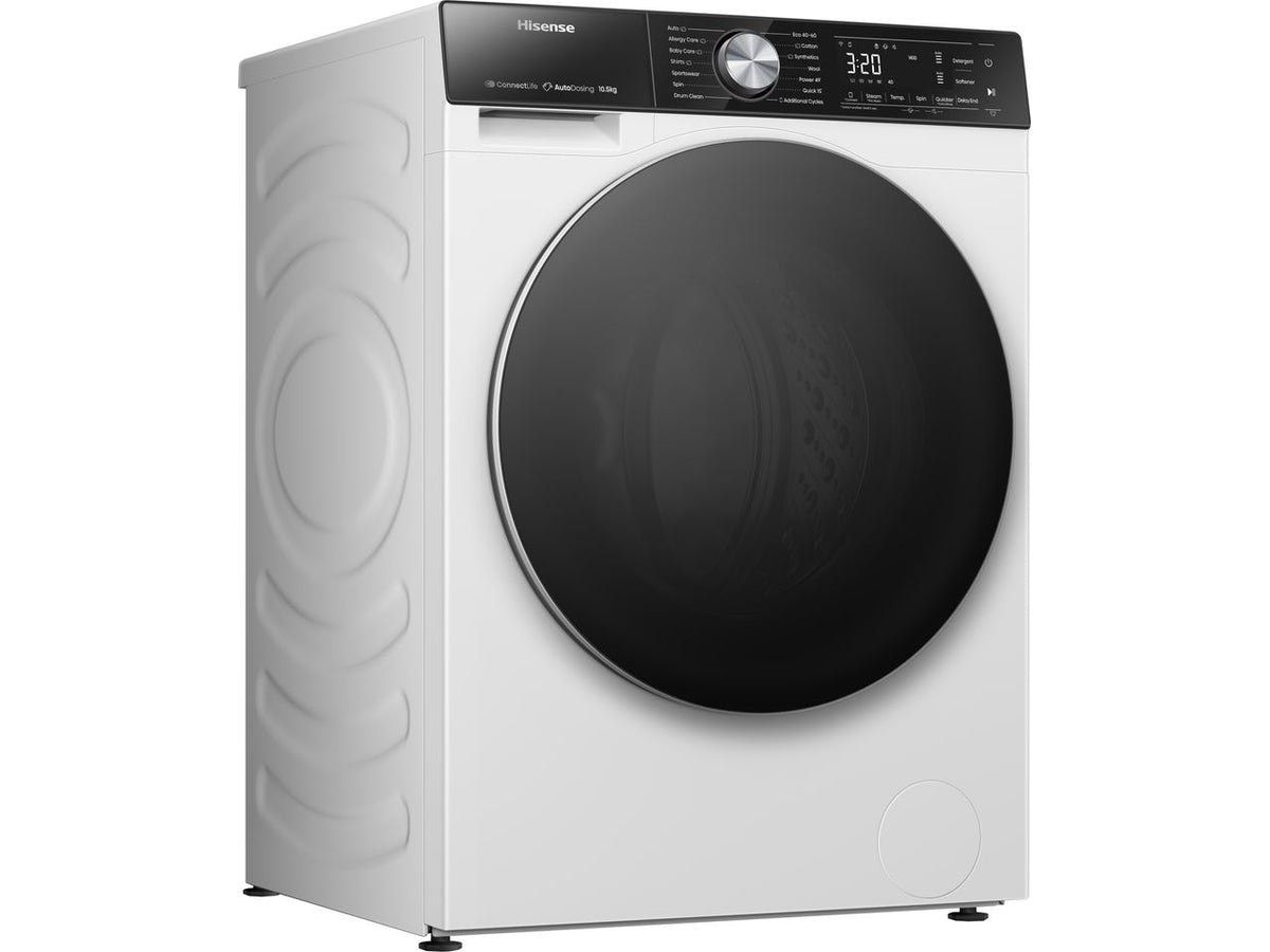 Hisense 5S Series WF5S1045BW 10kg Washing Machine with 1400 rpm - White - A Rated