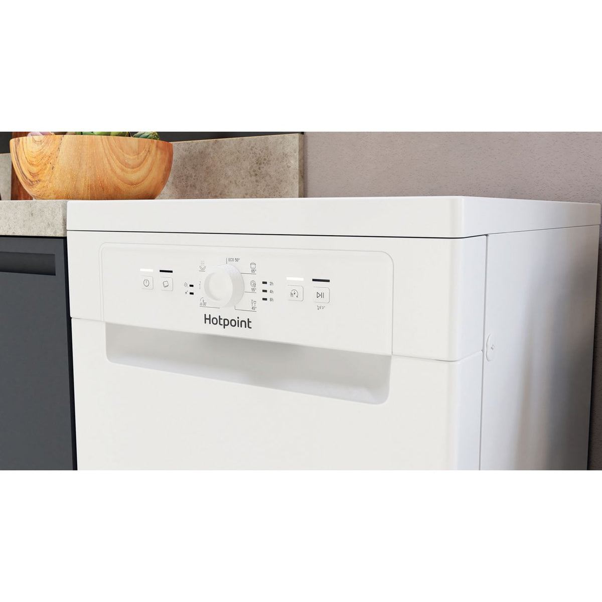 Hotpoint HF9E1B19UK Slimline Dishwasher - White - F Rated