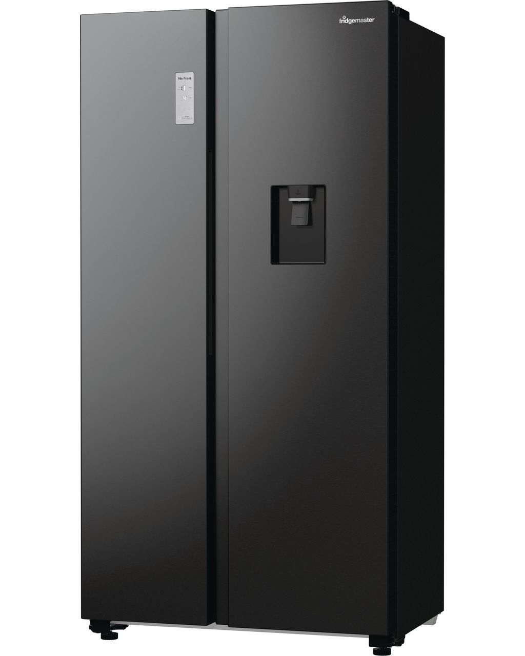 Fridgemaster MS91547BFE Non-Plumbed Total No Frost American Fridge Freezer - Black - E Rated