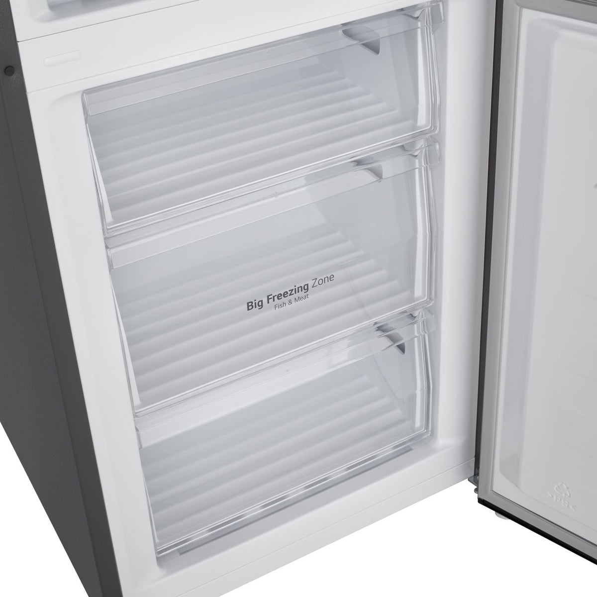 LG GBM22HSADH 70-30 Total No Frost Fridge Freezer - Silver - D Rated