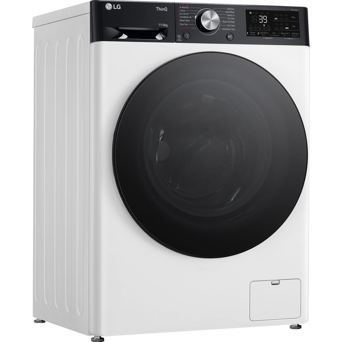 LG TurboWash™360 FWY916WBTN1 Wifi Connected 11Kg - 6Kg Washer Dryer with 1400 rpm - White - D Rated