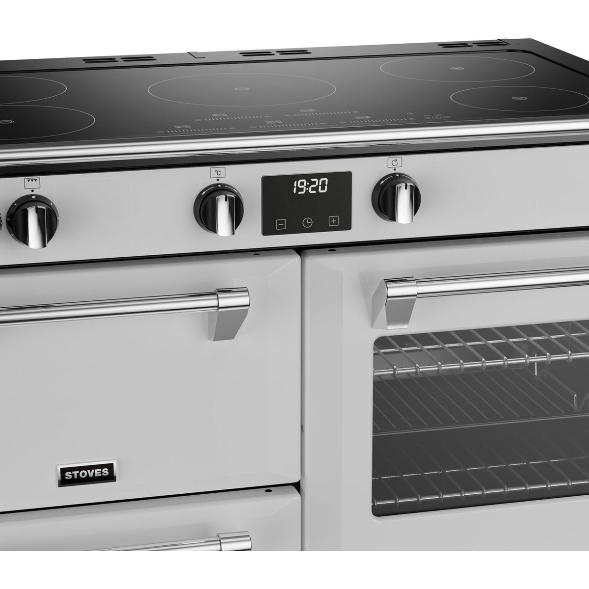 Stoves Richmond Deluxe ST DX RICH D1000Ei TCH IWH Electric Range Cooker with Induction Hob - Icy White - A Rated