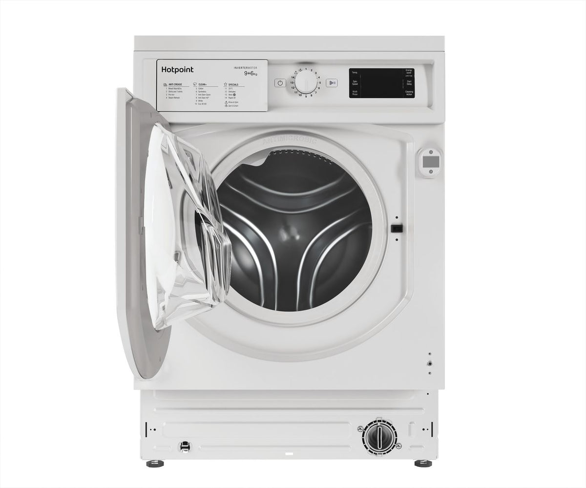 Hotpoint BIWDHG961485UK Integrated 9Kg - 6Kg Washer Dryer with 1400 rpm - White - D Rated