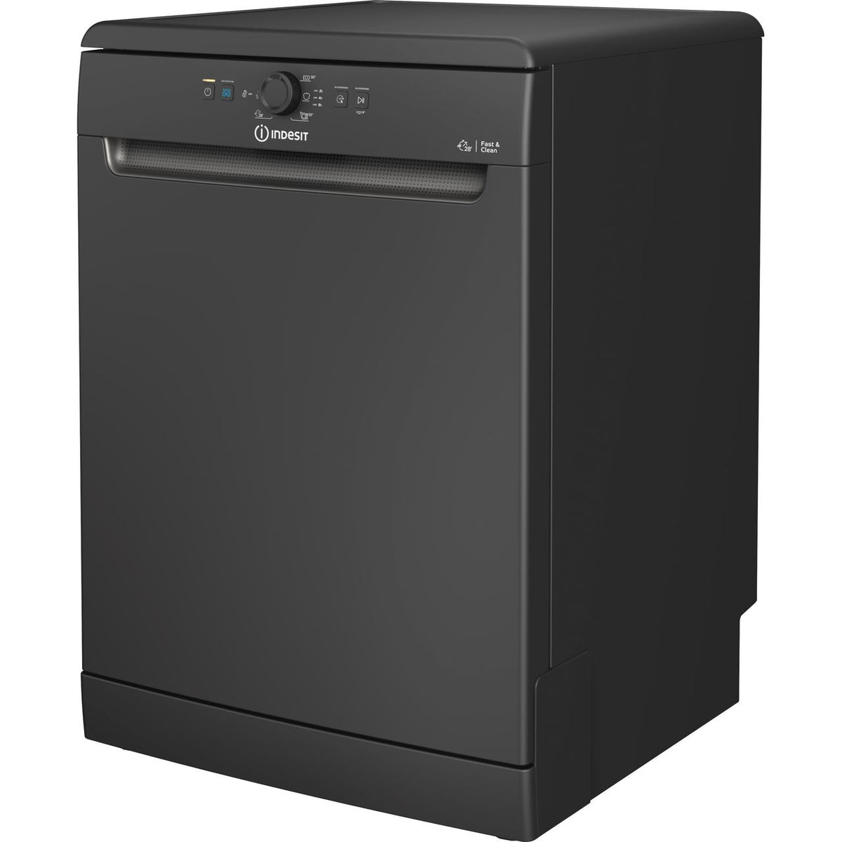 Indesit D2FHK26BUK Standard Dishwasher - Black - E Rated