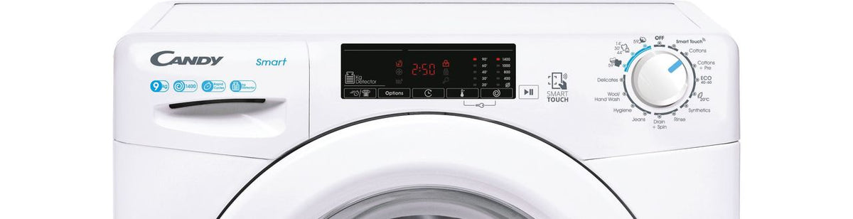 Candy CS149TW4-1-80 9kg Washing Machine with 1400 rpm - White - B Rated