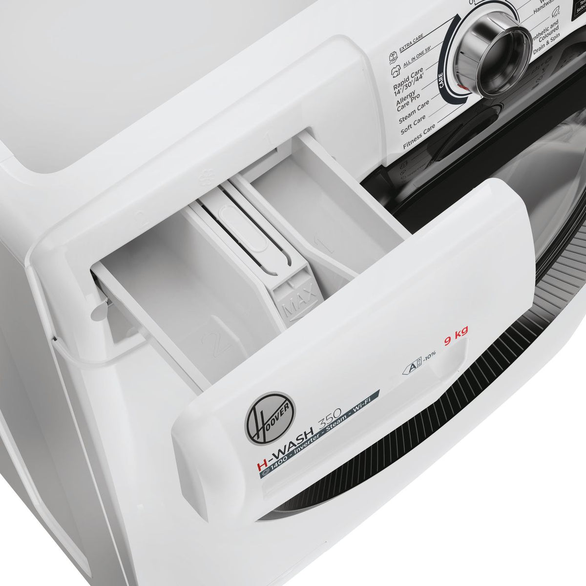 Hoover H-WASH 350 H3WPS4106TMB6-80 10kg Washing Machine with 1400 rpm - White - A Rated