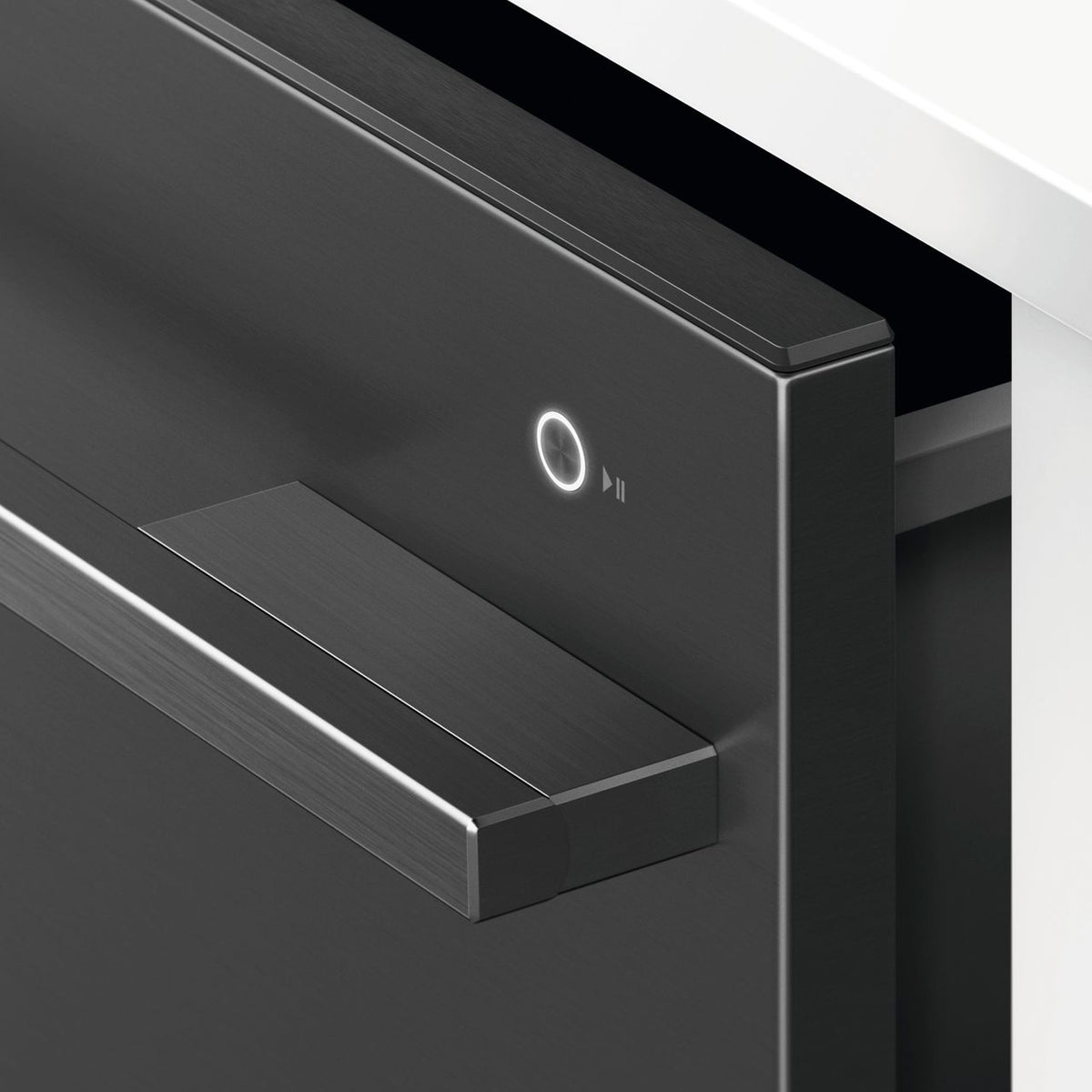 Fisher & Paykel Double DishDrawer™ DD60DDFHB9 Semi Integrated Standard Dishwasher - Black Steel Control Panel with Fixed Door Fixing Kit - E Rated