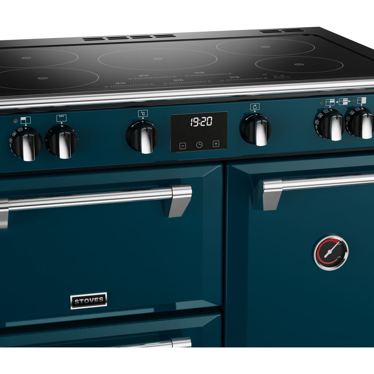 Stoves Richmond Deluxe ST DX RICH D900Ei TCH KTE Electric Range Cooker with Induction Hob - Kingfisher Teal - A Rated