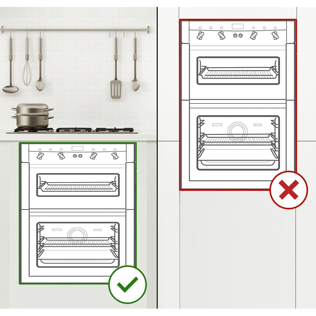 Smeg Cucina DUSF400S Built Under Electric Double Oven - Stainless Steel - A-B Rated