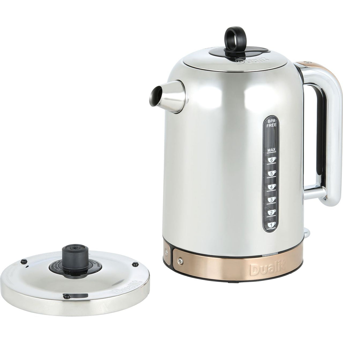 Dualit Classic 72820 Kettle - Chrome - Copper