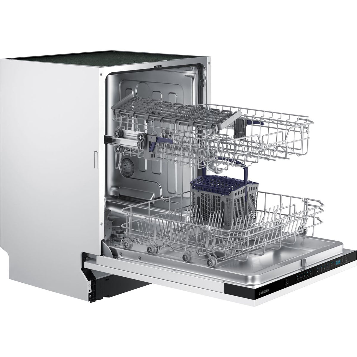 Samsung Series 5 DW60M5050BB Fully Integrated Standard Dishwasher - Black Control Panel with Fixed Door Fixing Kit - F Rated