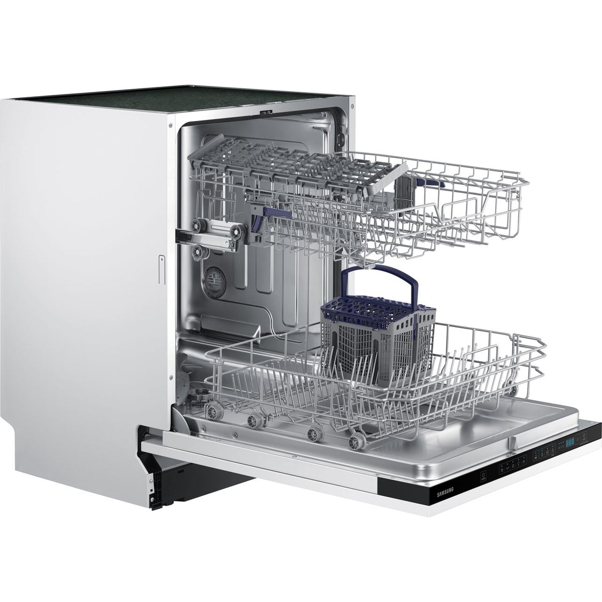 Samsung Series 5 DW60M5050BB Fully Integrated Standard Dishwasher - Black Control Panel with Fixed Door Fixing Kit - F Rated