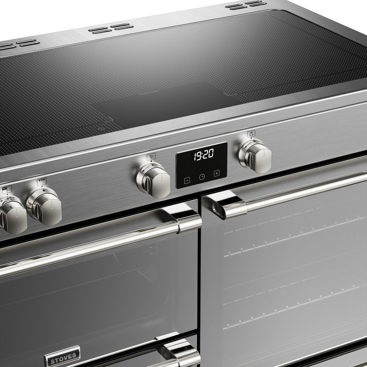 Stoves Sterling Deluxe ST DX STER D1100Ei ZLS SS Electric Range Cooker with Induction Hob - Stainless Steel - A-A-A Rated