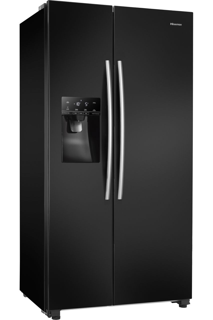 Hisense RS694N4IBE Total No Frost American Fridge Freezer - Black - E Rated