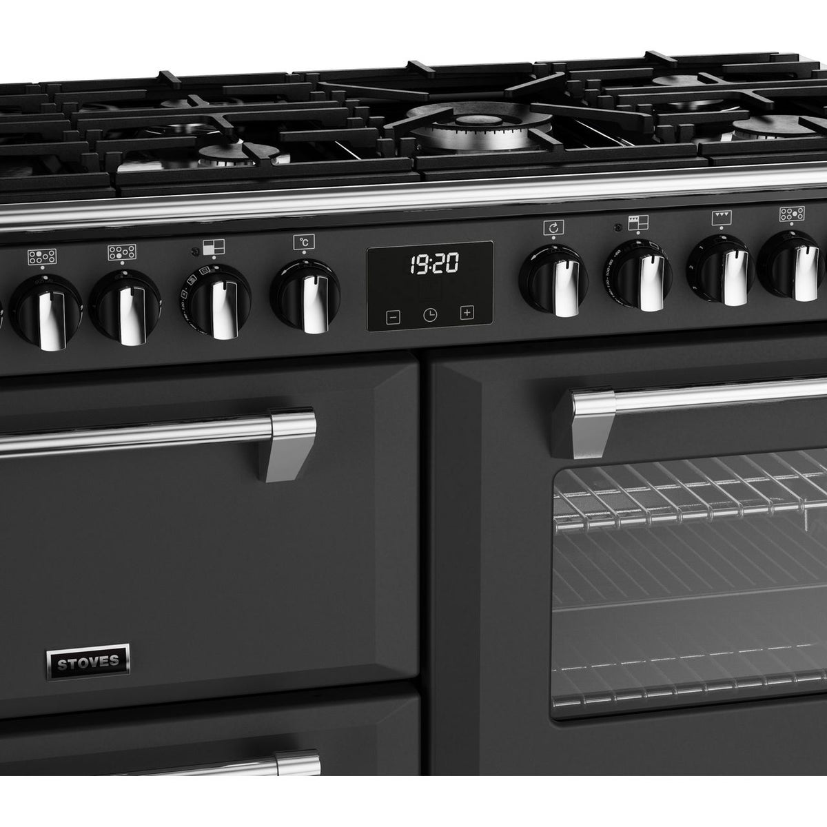 Stoves Richmond Deluxe ST DX RICH D1100DF AGR Dual Fuel Range Cooker - Anthracite - A Rated