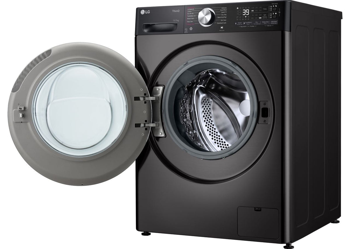 LG FWY937BCTA1 Wifi Connected 13 Kg - 7Kg Washer Dryer with 1400 rpm - Platinum Black - D Rated