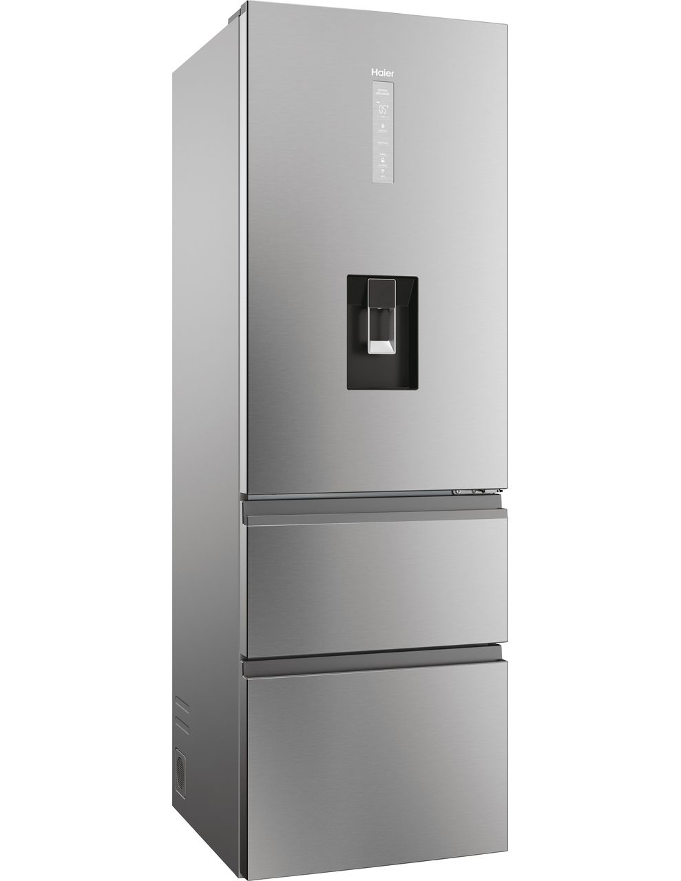 Haier 3D 60 Series 5 HTW5618DWMG Wifi Connected 60-40 Total No Frost Fridge Freezer - Silver - D Rated