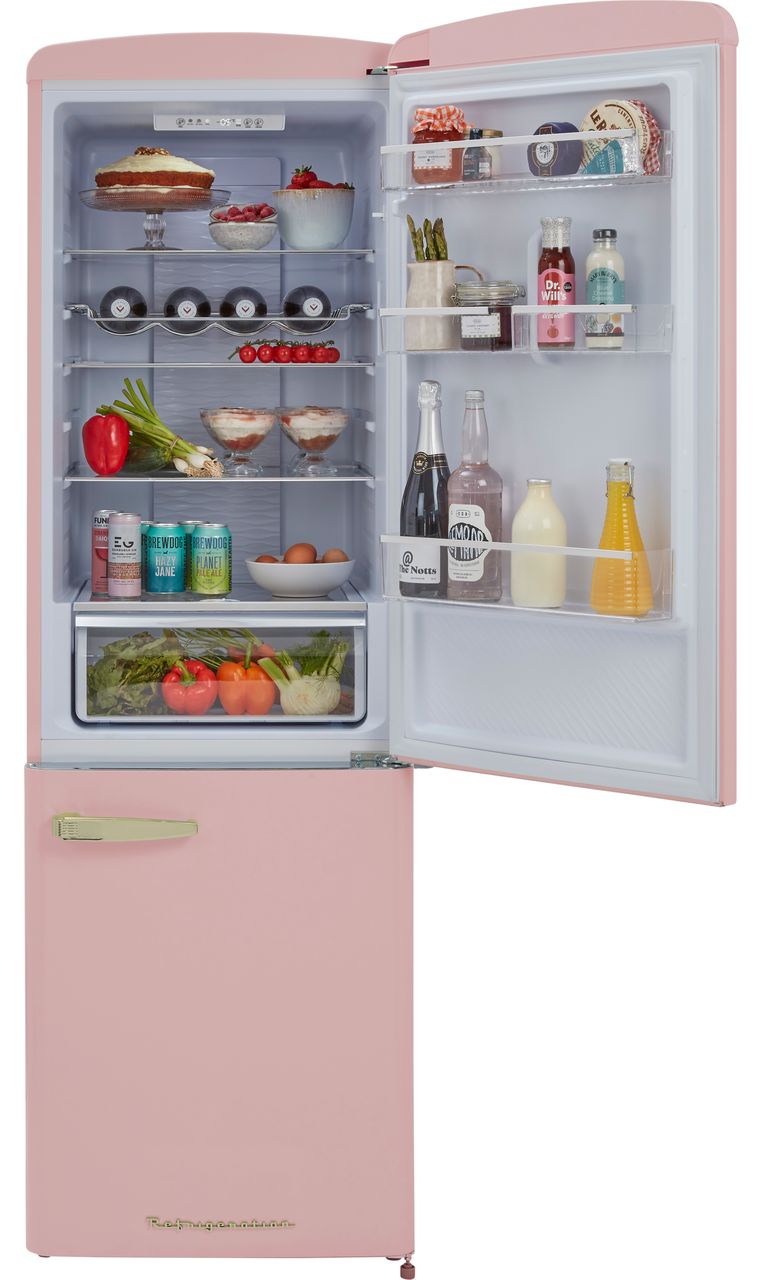 CDA Florence Tea Rose 60-40 Frost Free Fridge Freezer - Tea Rose - D Rated