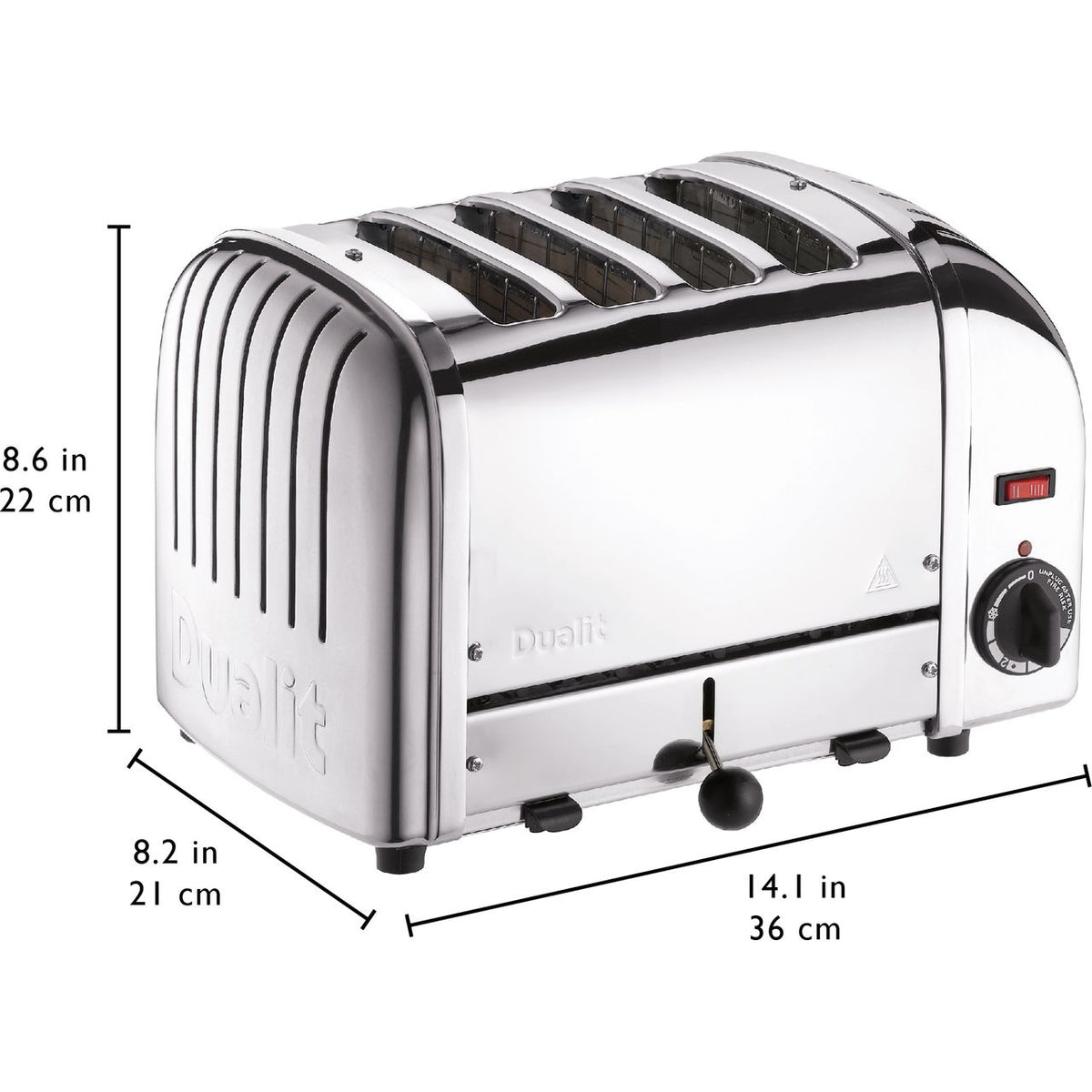 Dualit Classic Vario 40352 4 Slice Toaster - Chrome