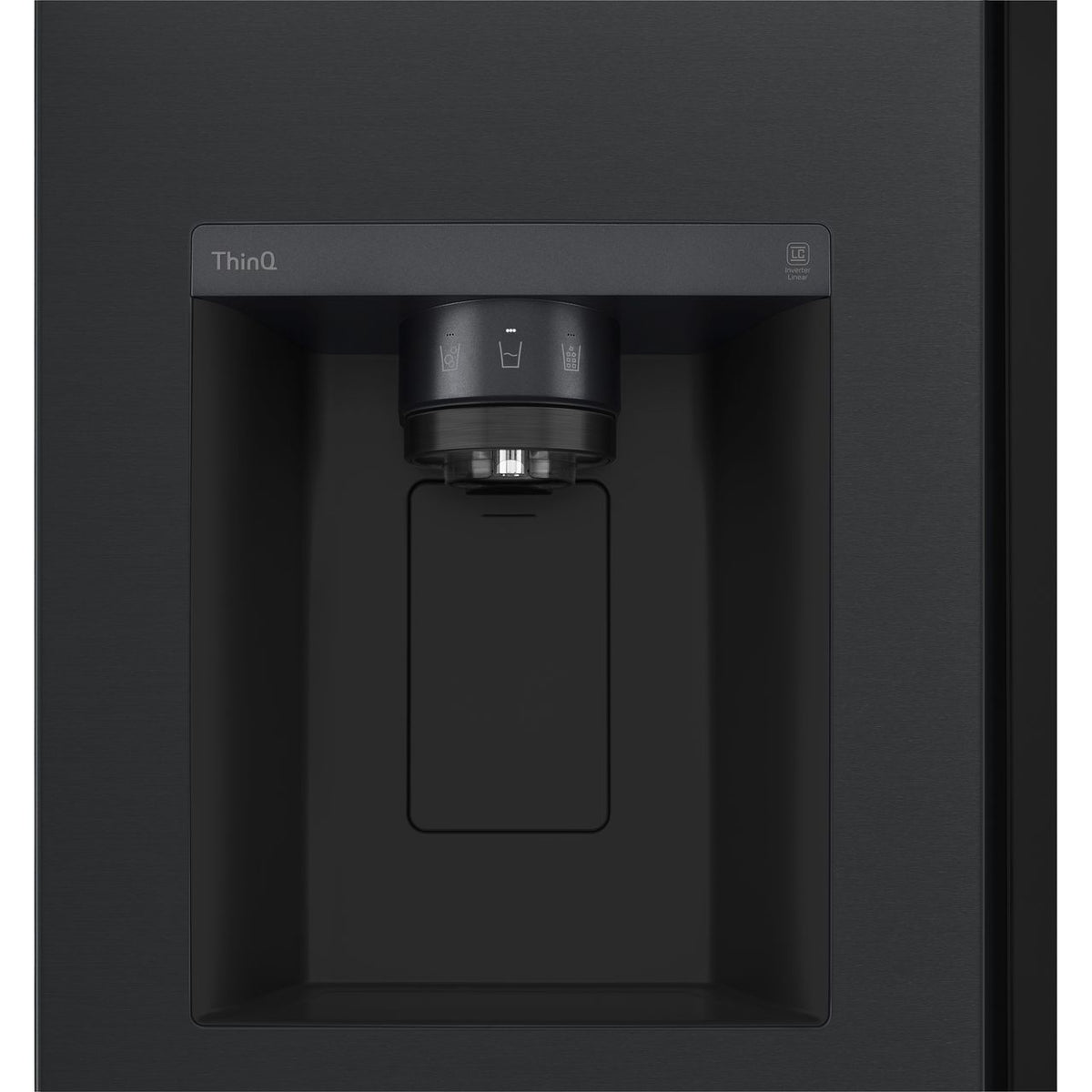 LG InstaView™ GSGV81EPLD Wifi Connected Non-Plumbed Frost Free American Fridge Freezer - Matte Black - D Rated