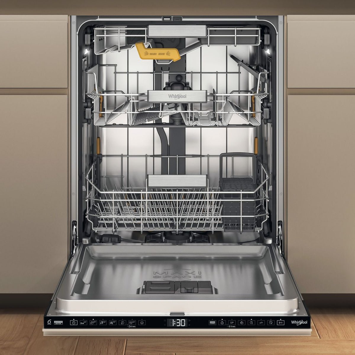 W8IHP42LUK | Whirlpool Dishwasher | Black | ao.com