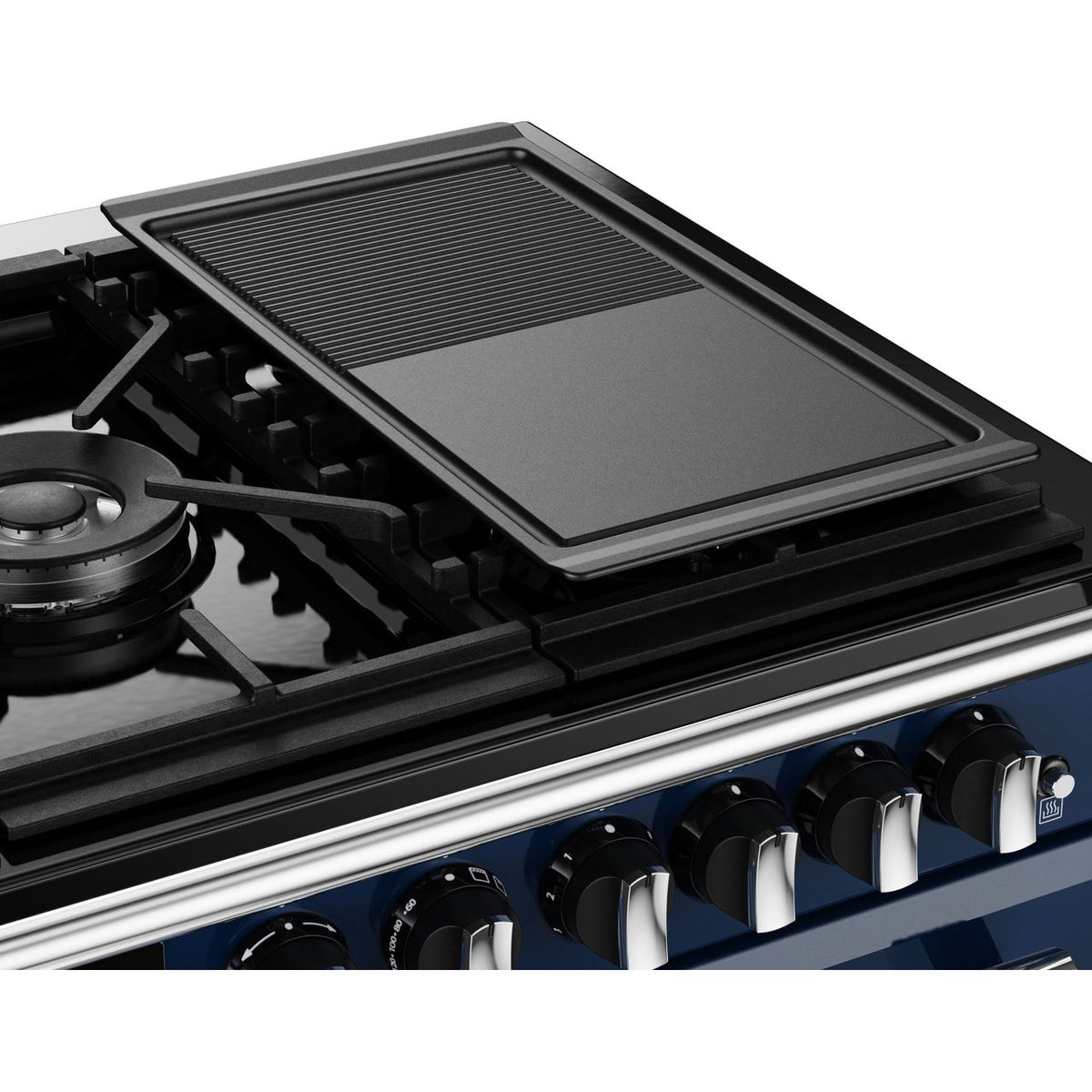 Stoves Richmond Deluxe ST DX RICH D1100DF MBL Dual Fuel Range Cooker - Midnight Blue - A Rated