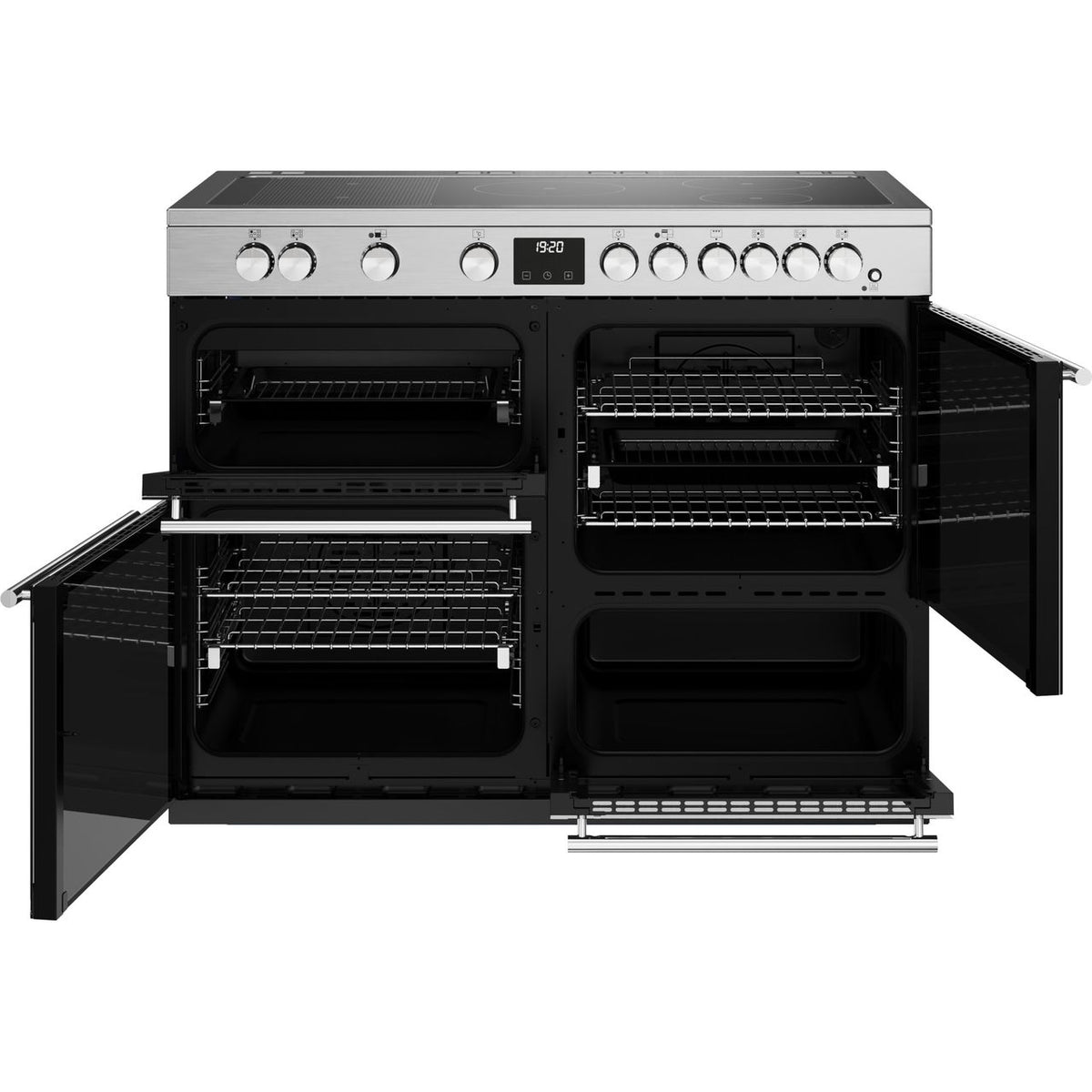 Stoves Precision Deluxe ST DX PREC D1100Ei RTY SS Electric Range Cooker with Induction Hob - Stainless Steel - A Rated