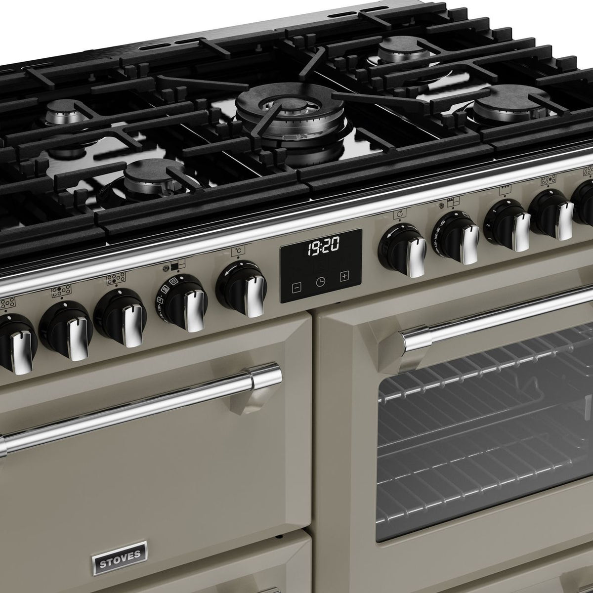 Stoves Richmond Deluxe ST DX RICH D1000DF PMU Dual Fuel Range Cooker - Porcini Mushroom - A Rated