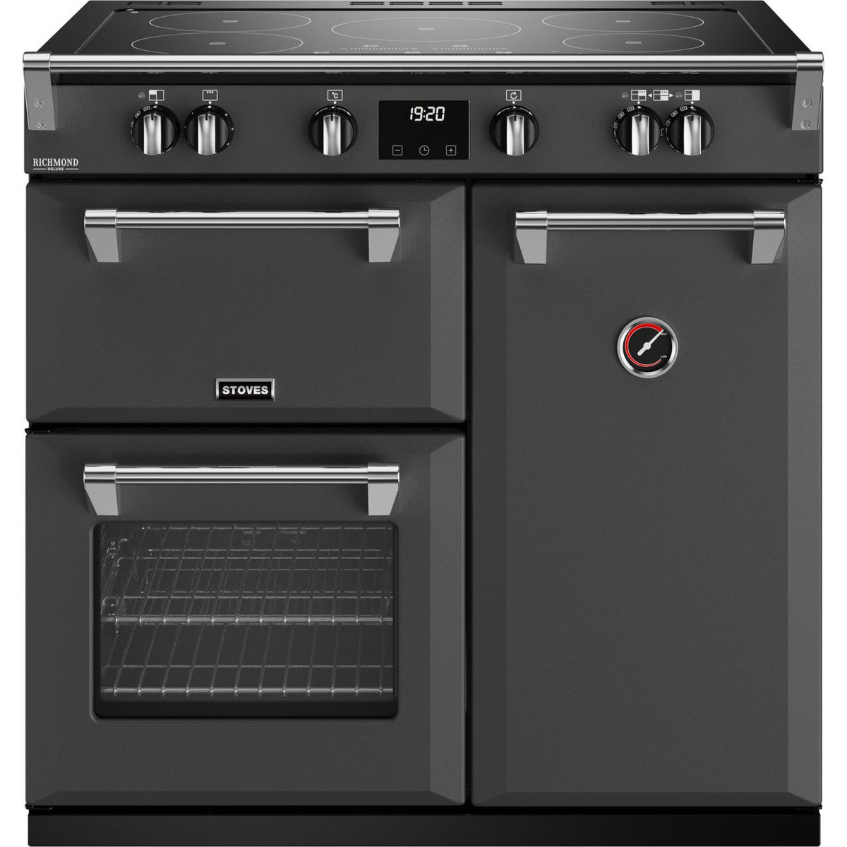 Stoves Richmond Deluxe ST DX RICH D900Ei TCH AGR Electric Range Cooker with Induction Hob - Anthracite - A-A Rated