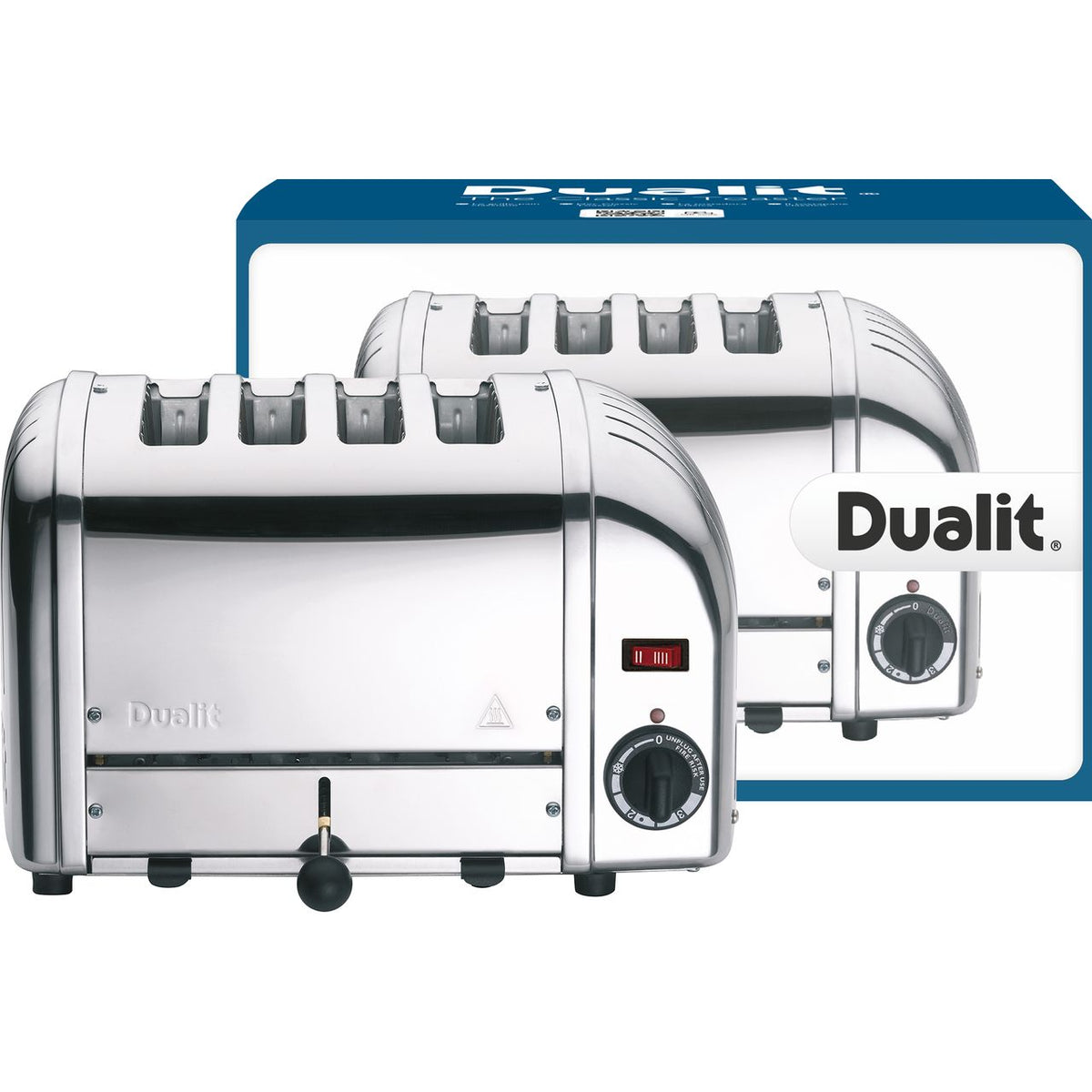 Dualit Classic Vario 40352 4 Slice Toaster - Chrome