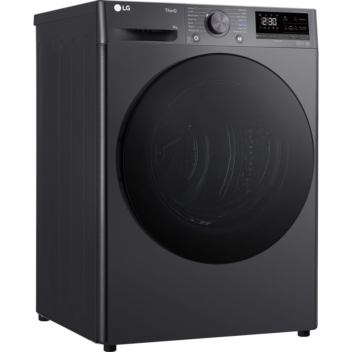 LG Dual Dry™ FDV709GN Wifi Connected 9Kg Heat Pump Tumble Dryer - Slate Grey - A++ Rated