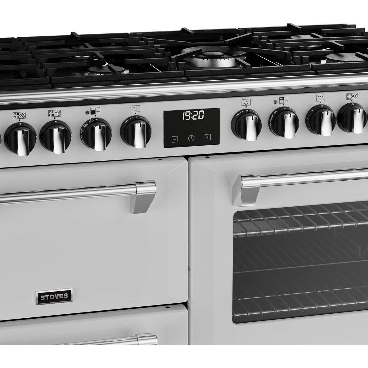 Stoves Richmond Deluxe ST DX RICH D1000DF IWH Dual Fuel Range Cooker - Ice White - A Rated