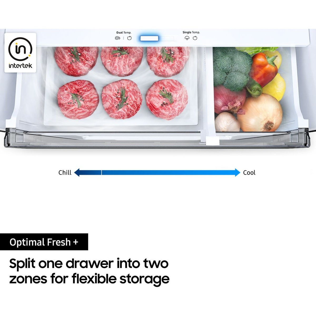 Samsung Bespoke Series 8 RB38C7B5CB1 Wifi Connected 70-30 Total No Frost Fridge Freezer - Black - C Rated