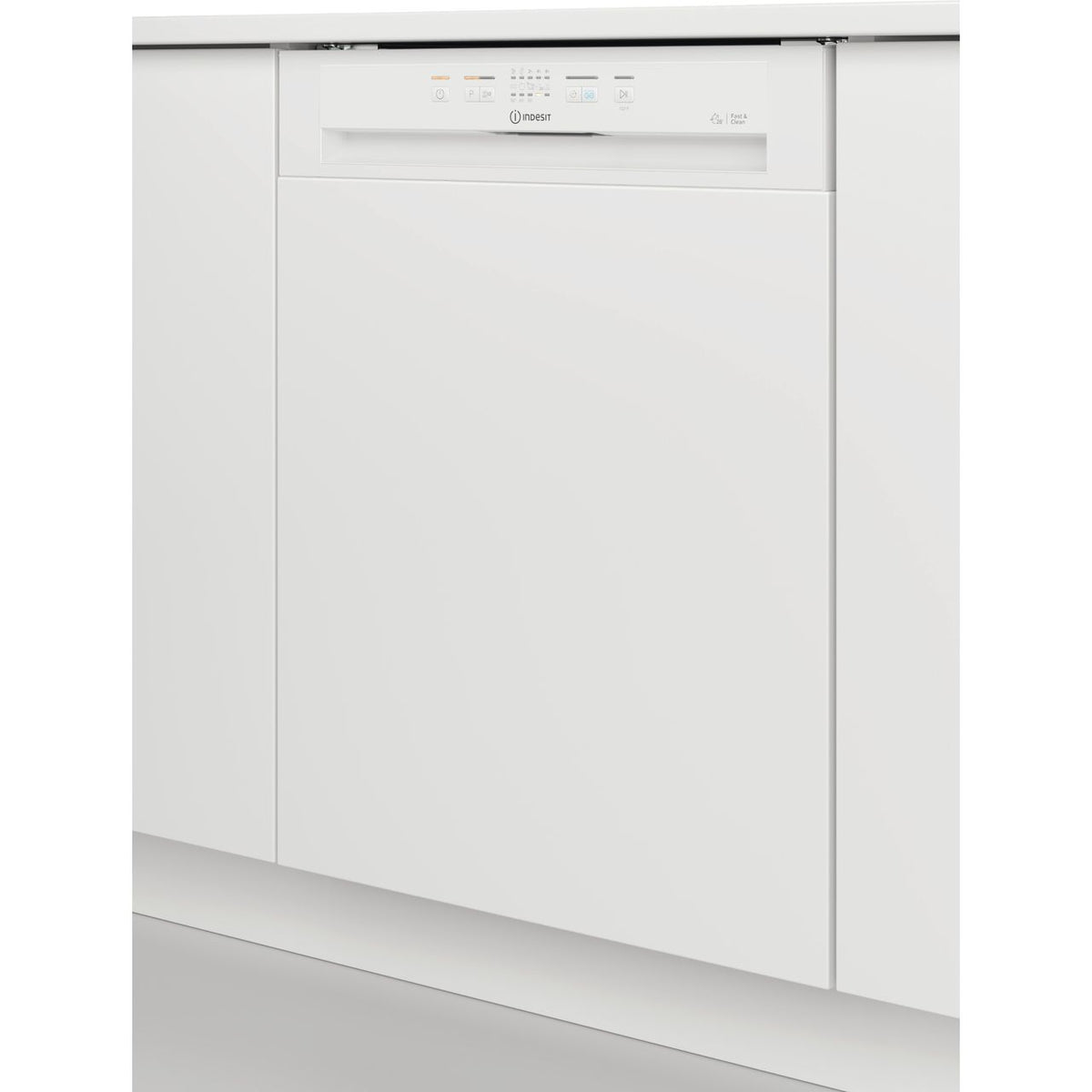 Indesit I3BL626UK Semi Integrated Standard Dishwasher - White Control Panel - E Rated