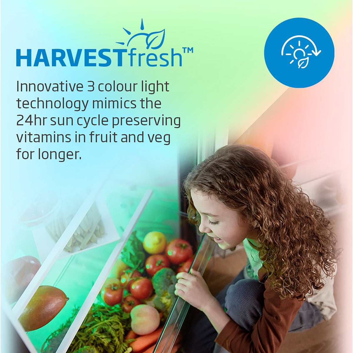 Beko HarvestFresh™ BCND4VE73 Integrated 70-30 Total No Frost Fridge Freezer with Sliding Door Fixing Kit - White - E Rated